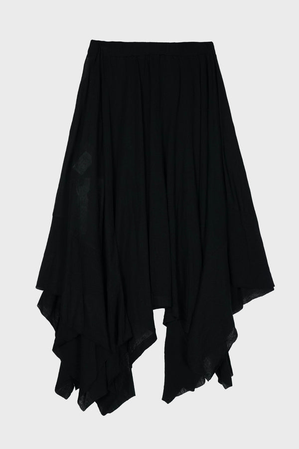 DRAPED HEM SKIRT