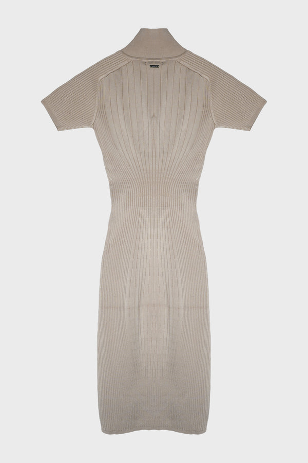 RIB POLO DRESS