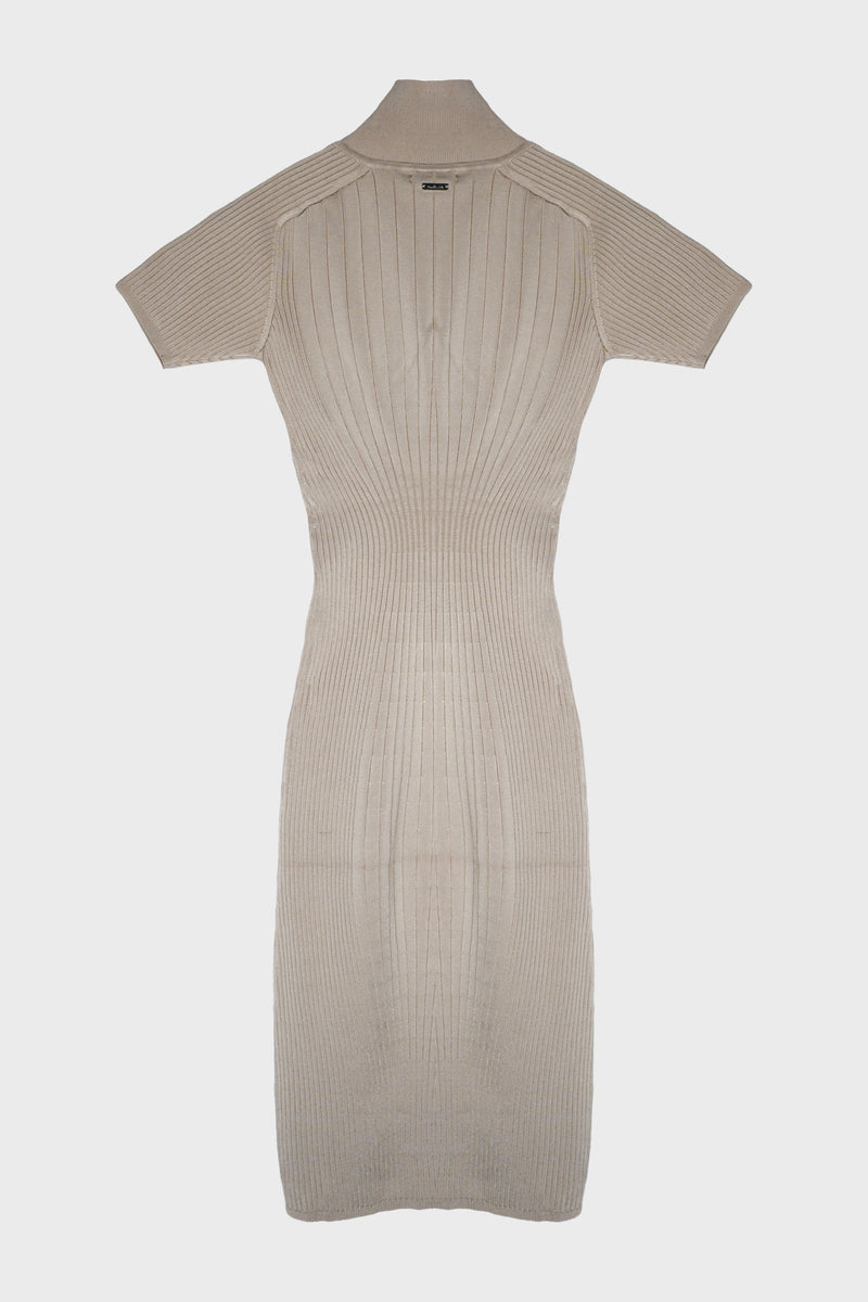 RIB POLO DRESS