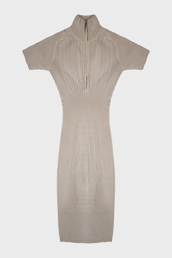 RIB POLO DRESS