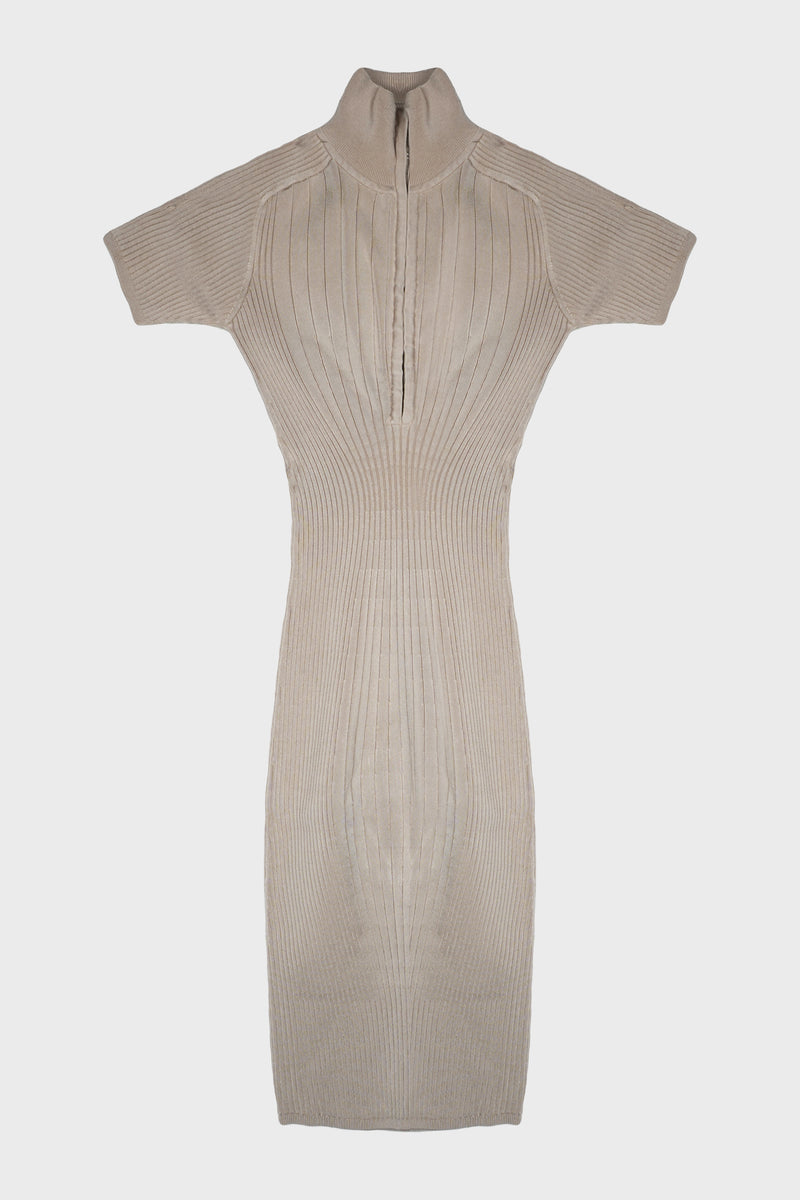 RIB POLO DRESS