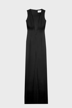 PLUNGE NECK DRESS