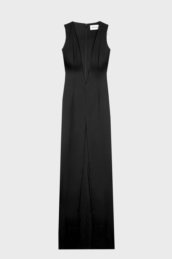PLUNGE NECK DRESS