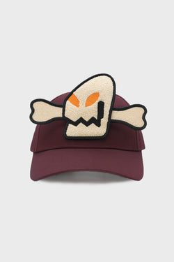 WE COME IN PEACE CAP BORDEAUX W/ PATCH