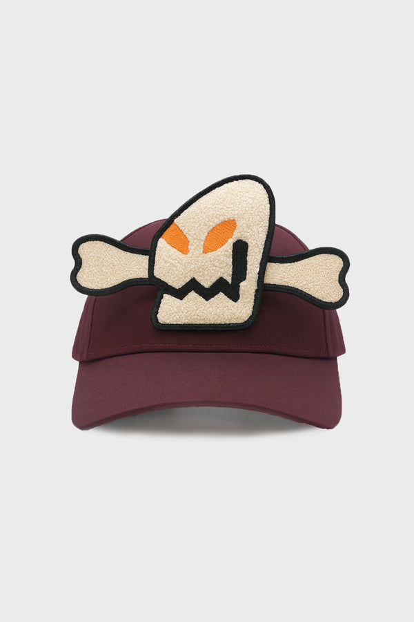 WE COME IN PEACE CAP BORDEAUX W/ PATCH