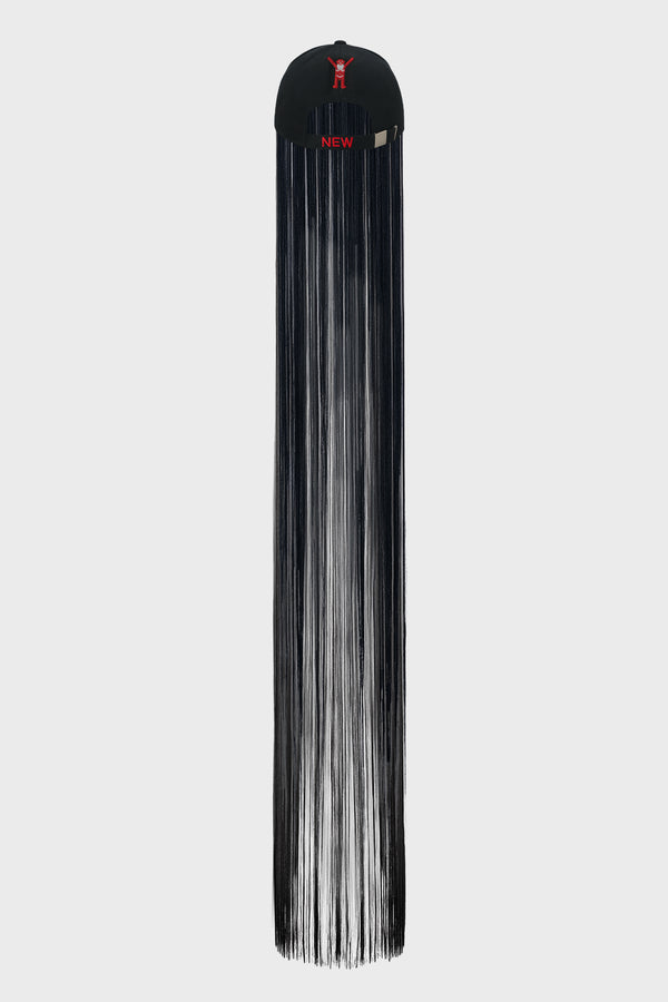 W-CAP + FRINGES BLACK