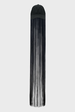 W-CAP + FRINGES BLACK