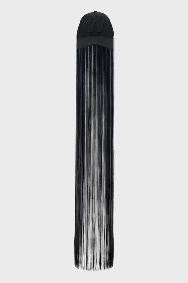 W-CAP + FRINGES BLACK