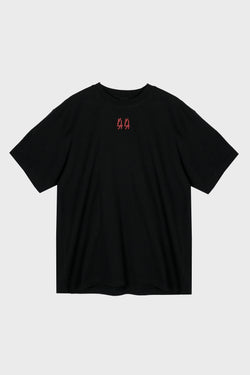 SOCCER TEE BLACK + Y2K RED WHITE