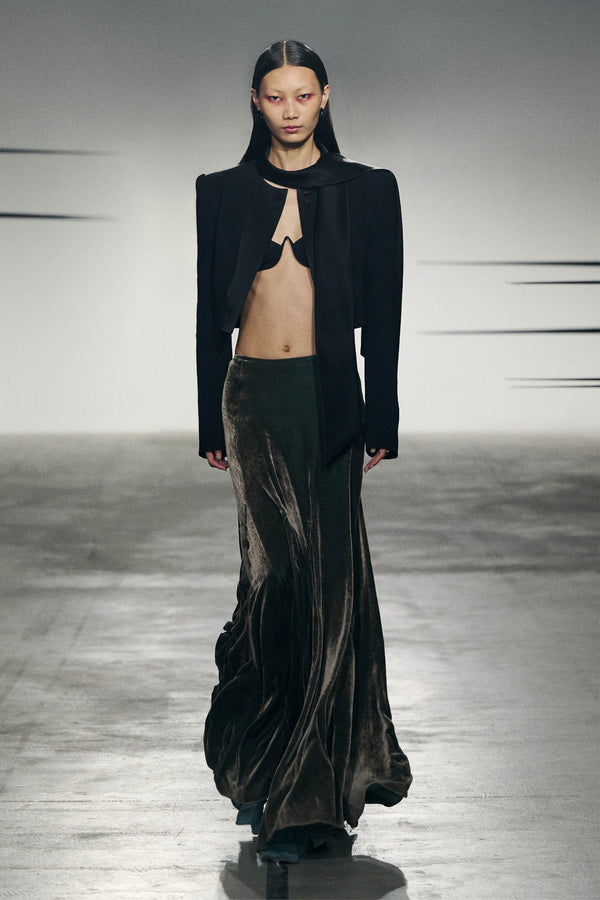 TAILORED TIEDETAILED CROPPED BLAZER