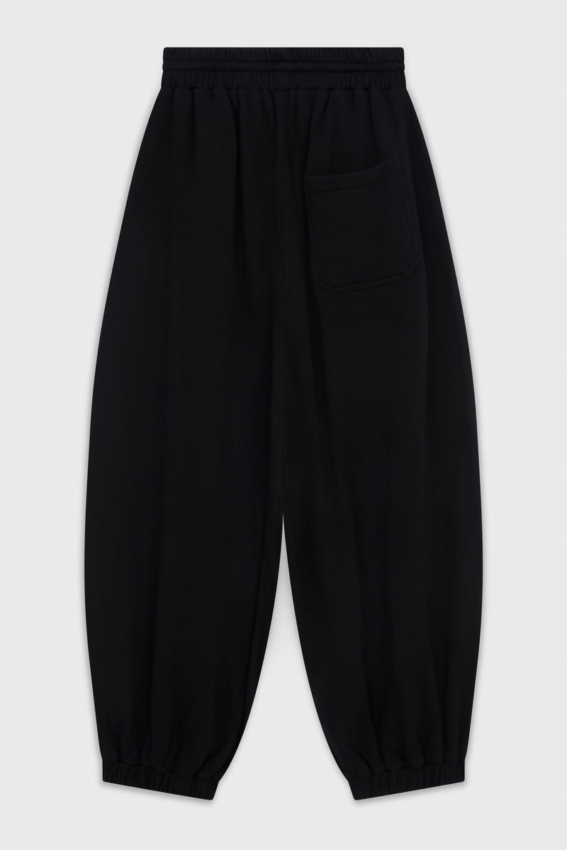 LU'U DAN - BLACK BAGGY BONTAN SWEATPANTS – LABSTORE LONDON