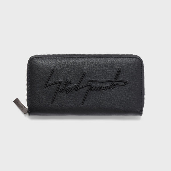【正規店出品】YOHJI YAMAMOTO DISCORD CLASP WALLET Yohji Yamamoto Discord Y Clasp Wallet - Black | Garmentory