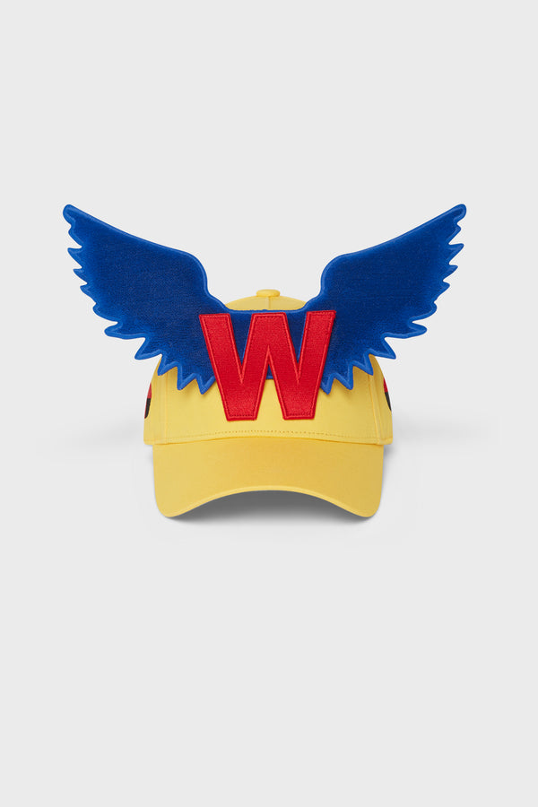 W CAP BLAZING YELLOW (WITH DETACHABLE WINGS PATCH)