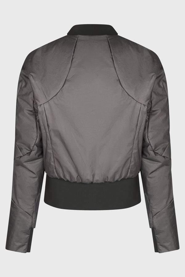 FORCED PERSPECTIVE BOMBER JACKET