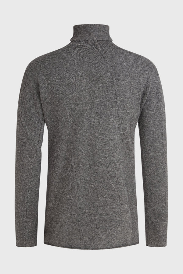 DISTORTION ONE-PIECE TURTLENECK DARK GREY