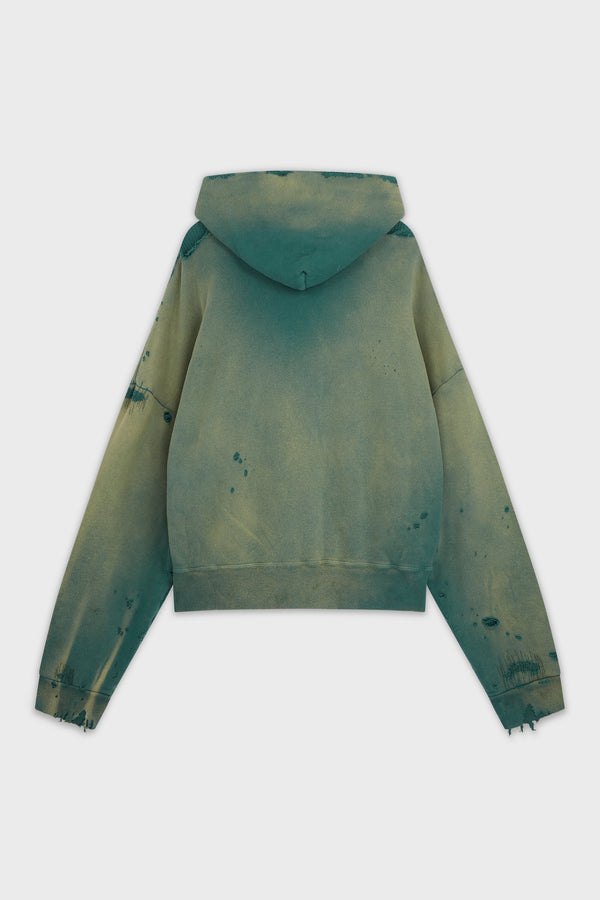 HOODIE DBL-FC ZIP GREEN