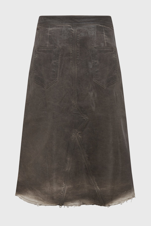 GODET SKIRT DARKDUST