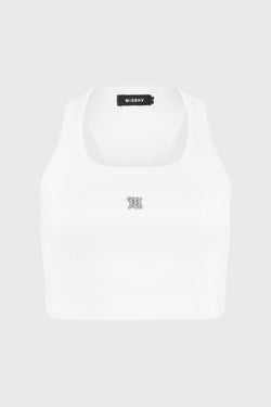 CROPPED M TANK TOP WHITE