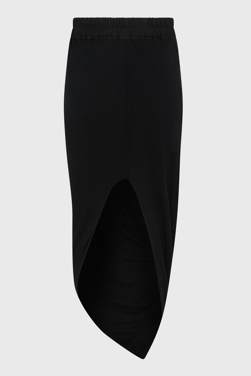 PULL ON PILLAR SKIRT BLACK