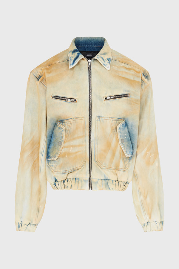 DENIM LINING BOMBER