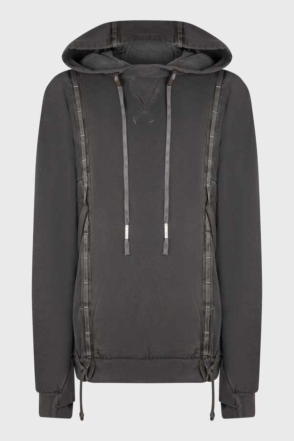 HOODY4 FPF00006 DARK GREY TAINTED DYE