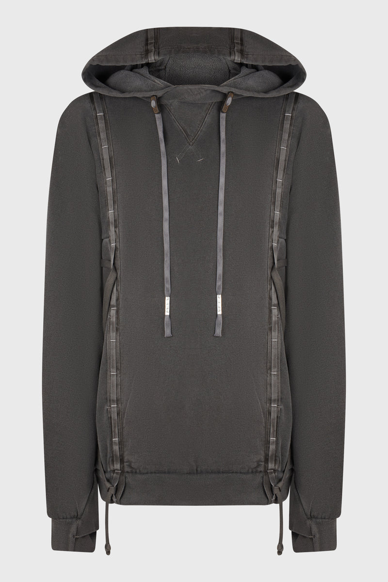 HOODY4 FPF00006 DARK GREY TAINTED DYE