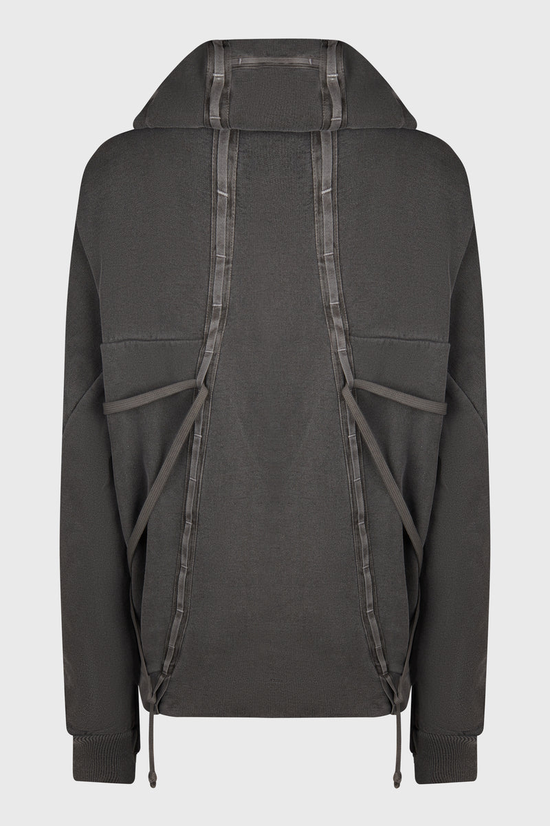 HOODY4 FPF00006 DARK GREY TAINTED DYE