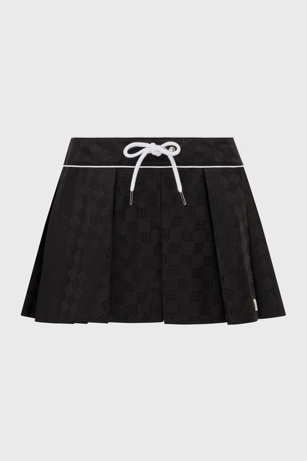 MONOGRAM NYLON MINI SKIRT