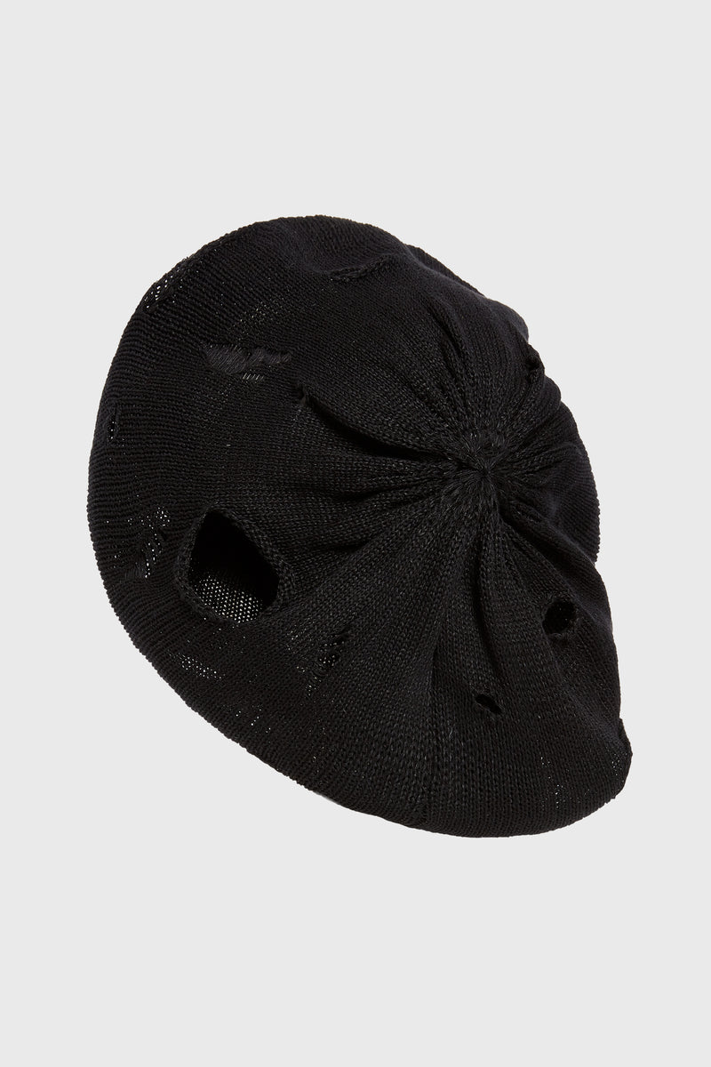 DAMAGED BERET BLACK