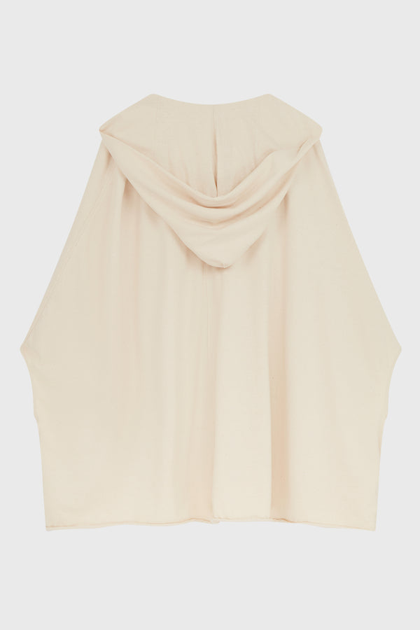 HOODED KAFTAN NATURAL