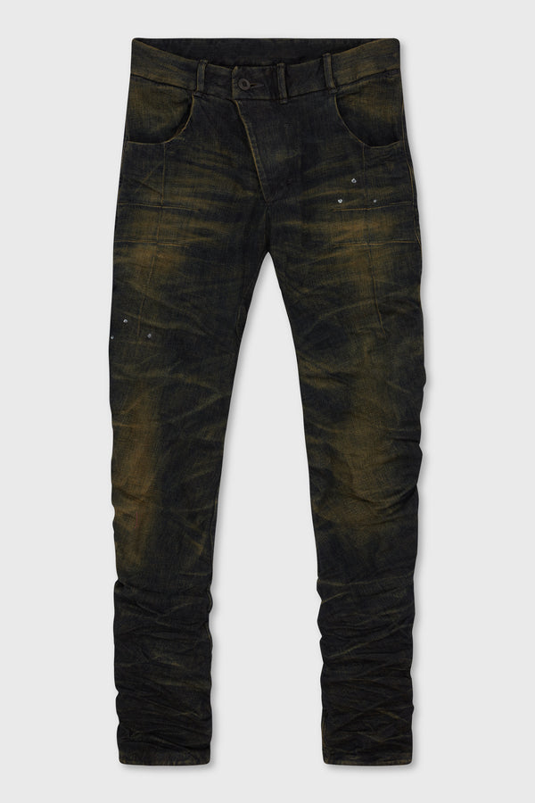 P13.D TF JEANS DIRTY DARK DENIM STONE WASHED