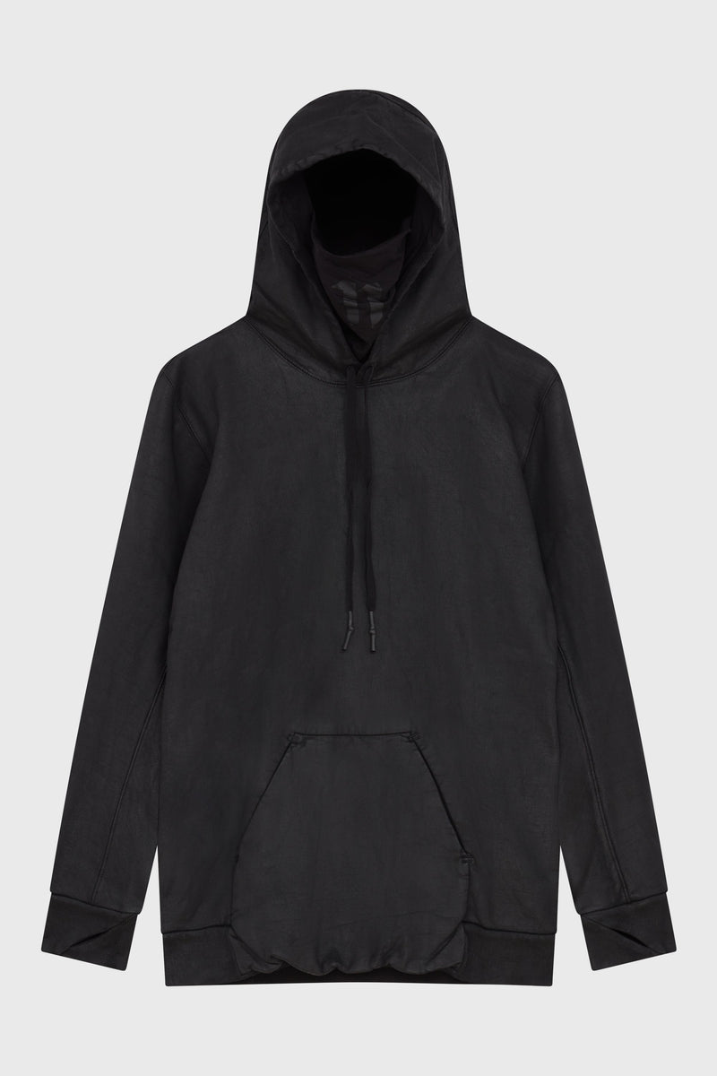 H1B HOODIE BLACK COATED