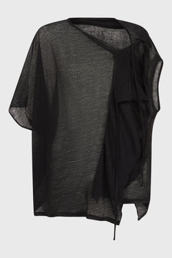 ASYMMERTY DRAPED T