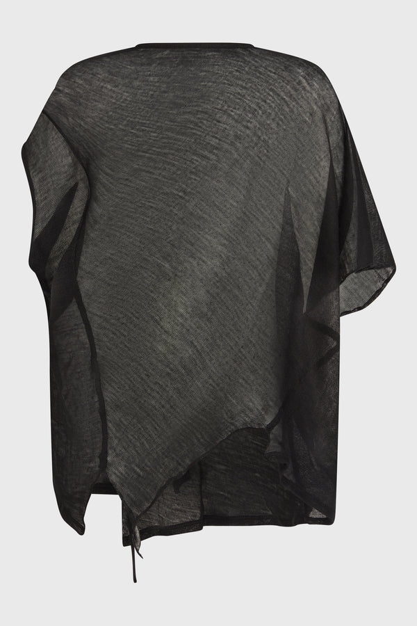 ASYMMERTY DRAPED T