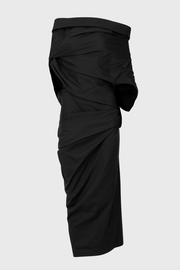 MOULDED MIDI BLACK