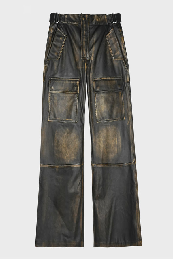 VINTAGE LEATHER MOTO PANTS