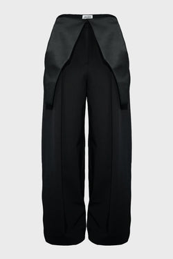 TAILORING PANTS WITH REVERSED BODY DETAIL