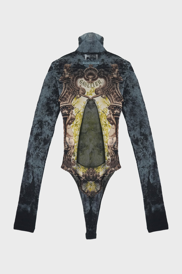 MESH BODY WITH OPEN BACK "MÉDAILLON"