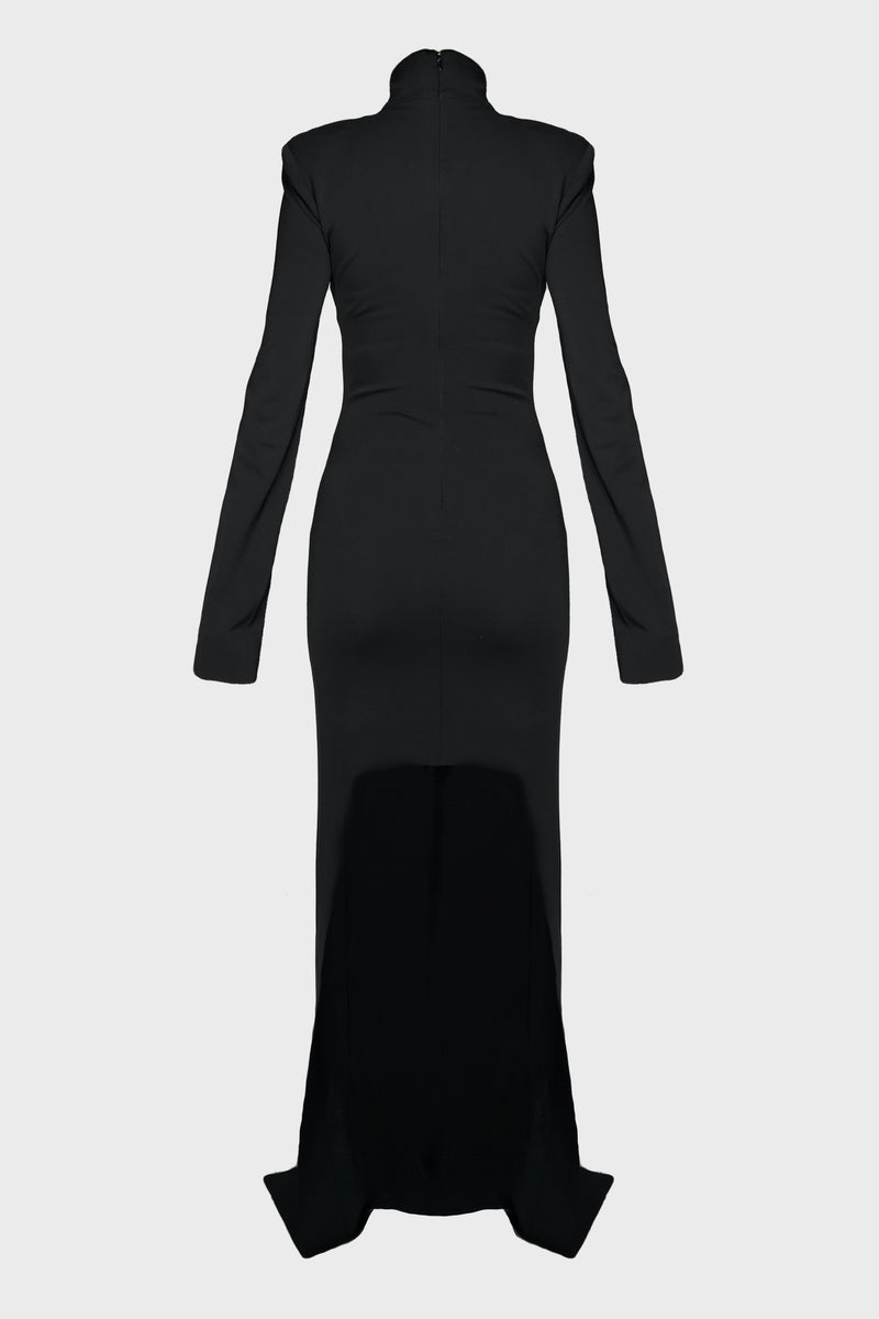 LONG JERSEY DRESS WITH CUPS