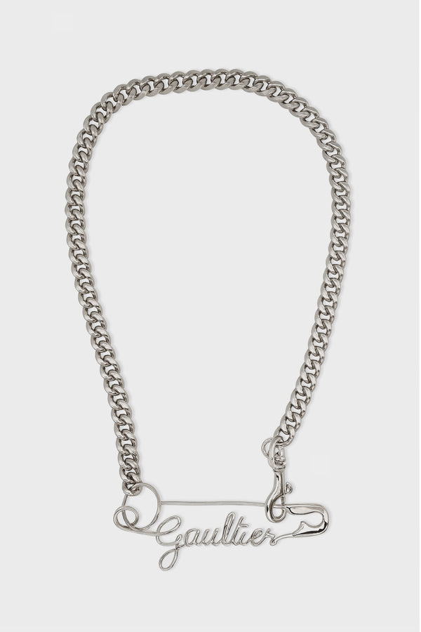 GAULTIER SAFETY PIN REMOVABLE NECKLACE
