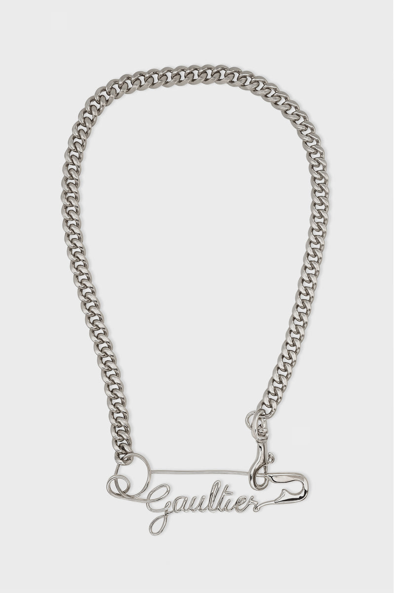 GAULTIER SAFETY PIN REMOVABLE NECKLACE
