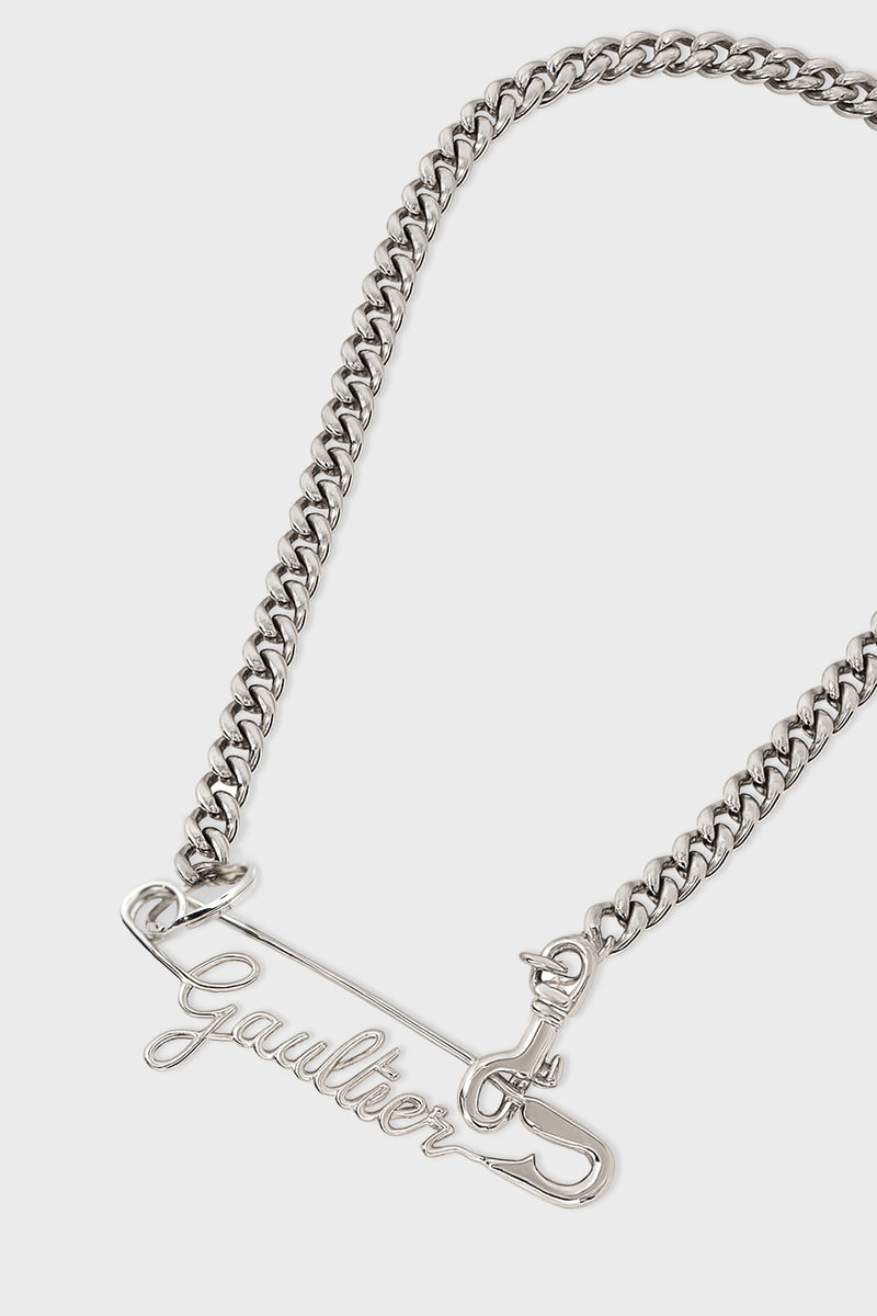 GAULTIER SAFETY PIN REMOVABLE NECKLACE