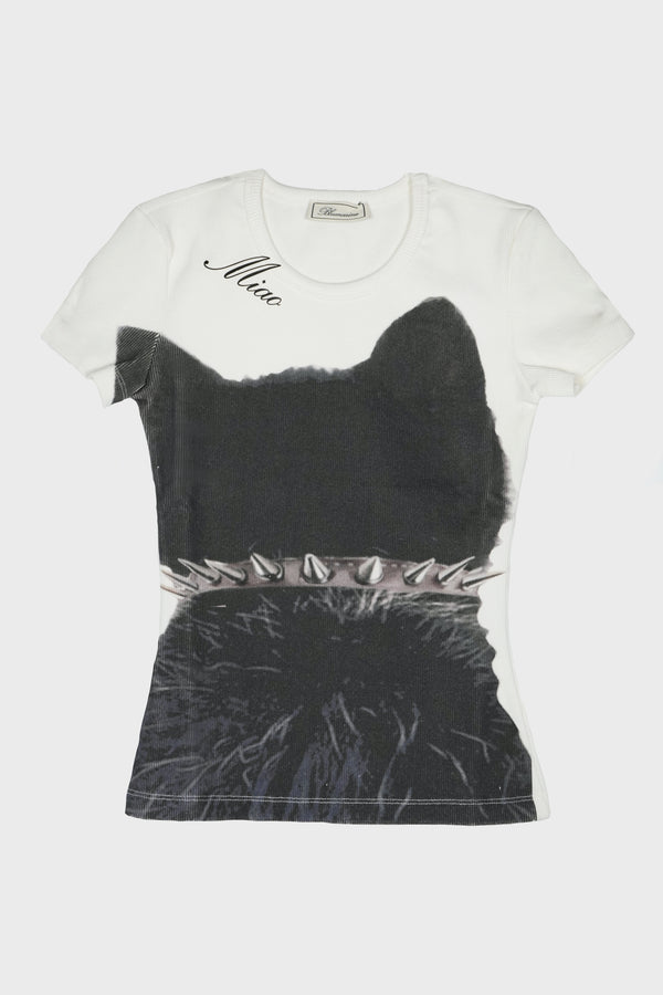 JERSEY T-SHIRT NATURAL WHITE/BLACK