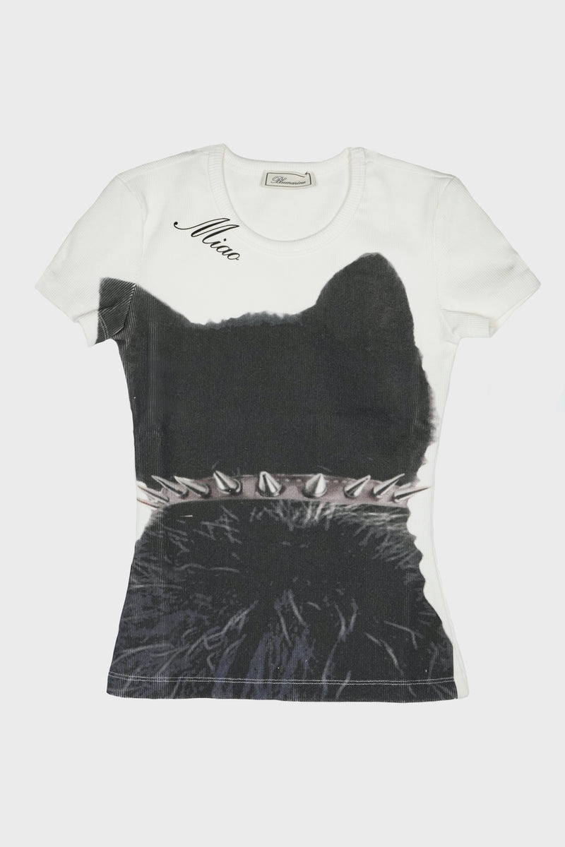 JERSEY T-SHIRT NATURAL WHITE/BLACK