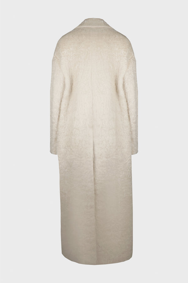 BEIGE WOOL TEXTURE COAT