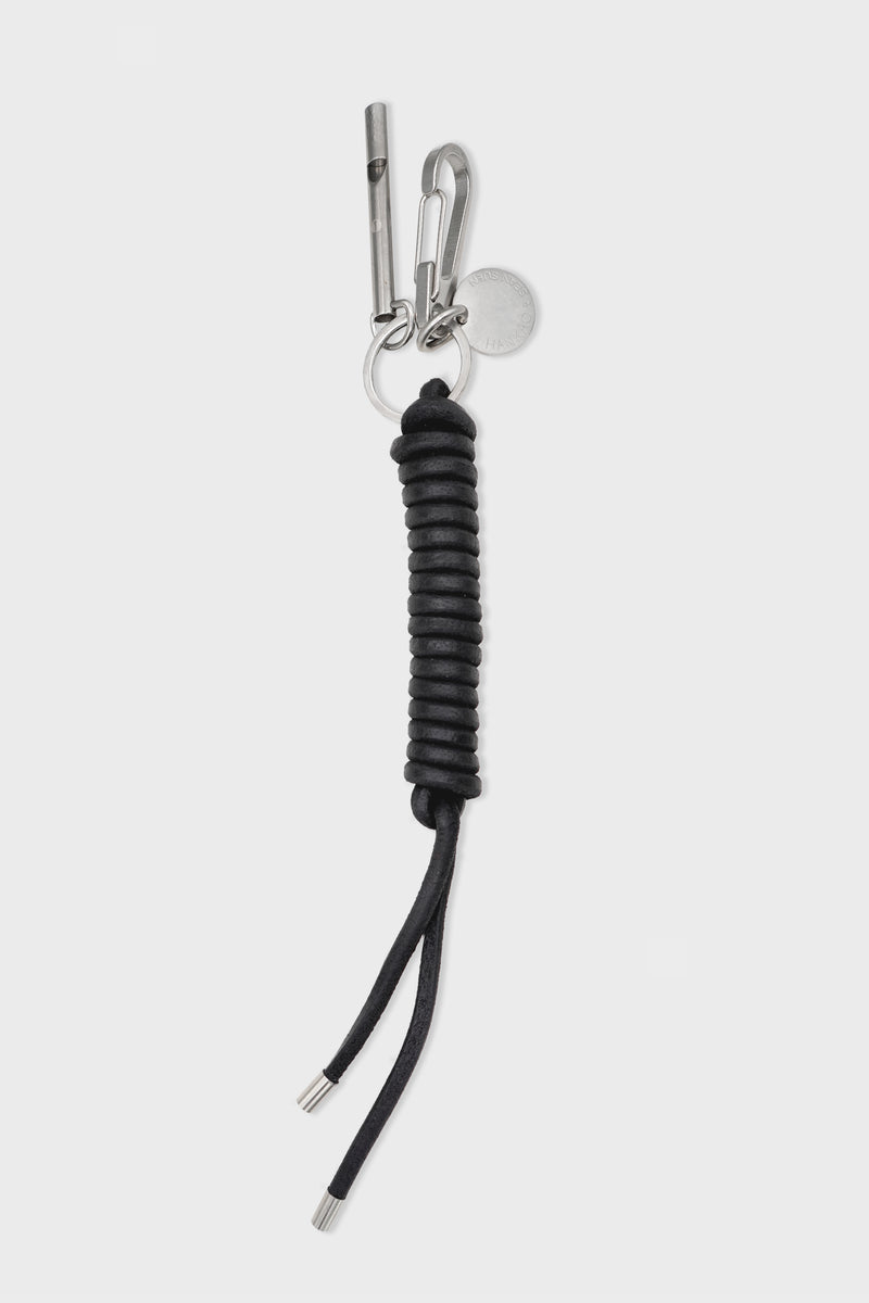 BLACK ROPE WORK KEYCHAIN