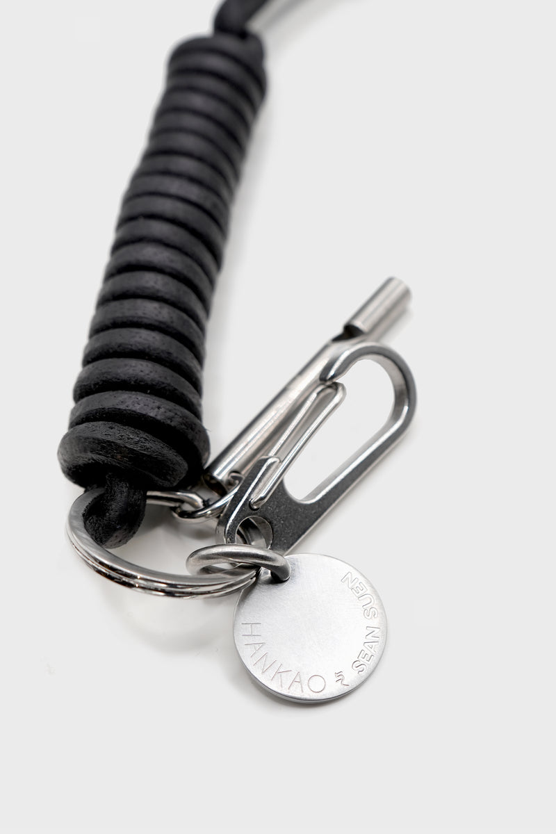 BLACK ROPE WORK KEYCHAIN