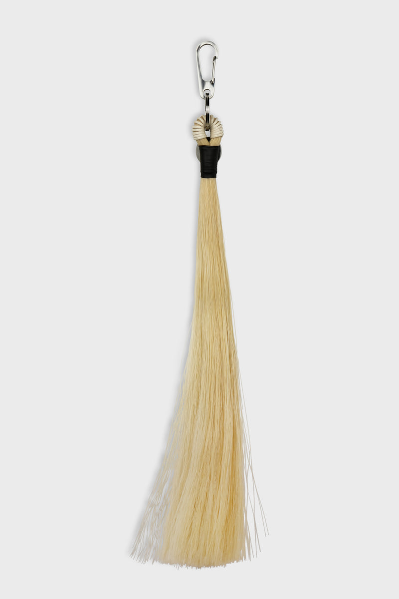 WHITE HORSEHAIR LONG TASSEL