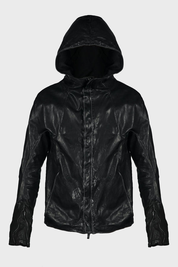 HOODED ZIP BLOUSON