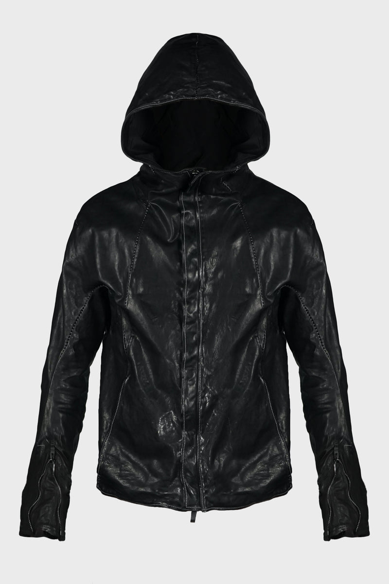 HOODED ZIP BLOUSON